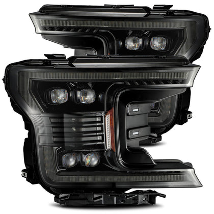 18-20 Ford F150 NOVA-Series LED Projector Headlights Alpha-Black