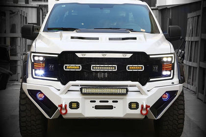 18-20 Ford F150 NOVA-Series LED Projector Headlights Black