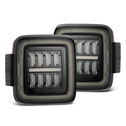18-25 Jeep Wrangler JL NOVA-Series Prismatic LED Tail Lights Alpha-Black