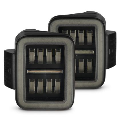 19-25 Jeep Gladiator JT NOVA-Series Prismatic LED Tail Lights Alpha-Black(ETA late Oct)