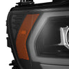 19-24 Ram 1500 (MK II 2500 Style) PRO-Series Halogen Projector Headlights Black(ETA late Sep)