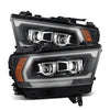 19-24 Ram 1500 (MK II 2500 Style) PRO-Series Halogen Projector Headlights Black(ETA late Sep)