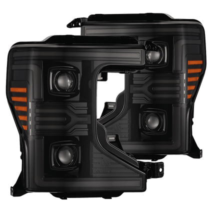 20-22 Ford Super Duty LUXX-Series LED Projector Headlights Alpha-Black
