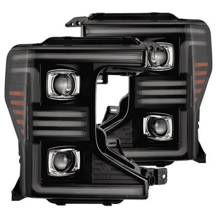 20-22 Ford Super Duty PRO-Series Halogen Projector Headlights Black