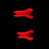 21-23 Ford F150 (with BLIS) LUXX-Series LED Tail Lights Black-Red
