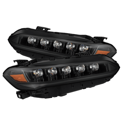22-25 Honda Civic NOVA-Series LED Projector Headlights Alpha-Black