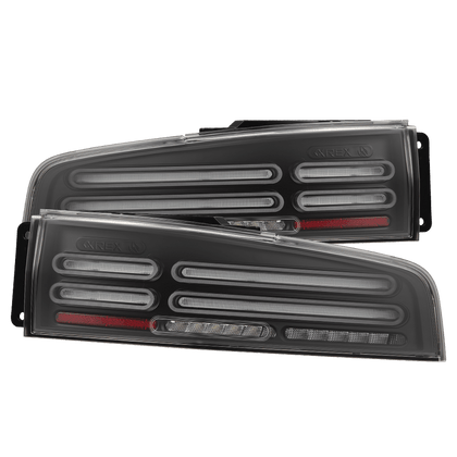23-25 Nissan Z Quad-Loop Style NOVA-Series Prismatic LED Tail Lights Black