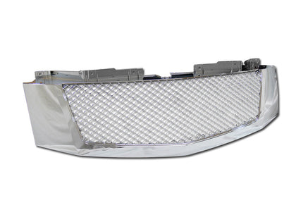For 2007-2014 Cadillac Escalade Mesh Grille Chrome