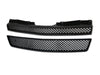For 2007-2014 Chevy Tahoe Mesh Grille Gloss Black