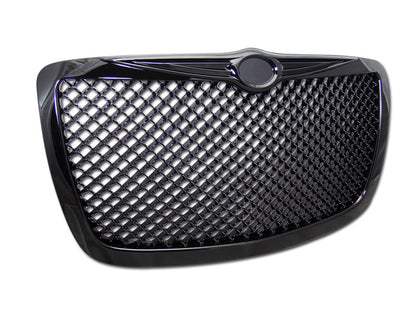 For 2005-2010 Chrysler 300/300C Mesh Grille Gloss Black