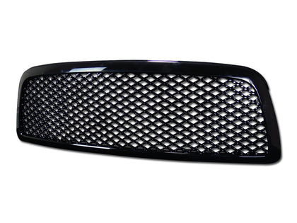 For 2009-2012 Dodge Ram 1500 Excl. Mega Cab Mesh Grille Gloss Black