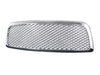 For 2009-2012 Dodge Ram 1500 Excl. Mega Cab Mesh Grille Chrome