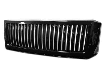 For 2007-2014 Ford Expedition Vertical Grille Gloss Black