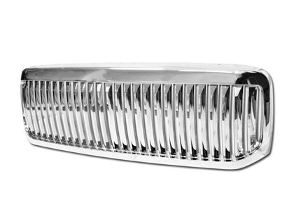 For 1999-2004 Ford Super Duty F-250/F-350/F-450 Vertical Grille Chrome