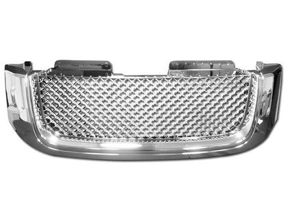 For 2002-2009 GMC Envoy XL Mesh Grille Chrome