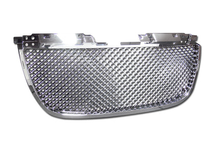For 2007-2014 GMC Yukon Mesh Grille Chrome
