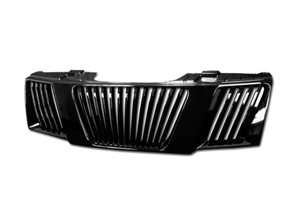 For 2005-2008 Nissan Frontier Vertical Grille Gloss Black