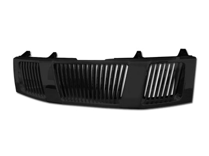 For 2004-2007 Nissan Titan Vertical Grille Gloss Black