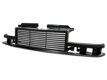 For 1998-2004 Chevy Blazer Horizontal Grille Matte Black