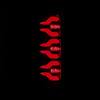 87-96 Ford F-Series/Bronco LUXX-Series LED Tail Lights Black Red