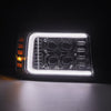 92-96 Ford F-Series/Bronco NOVA-Series LED Projector Headlights Chrome