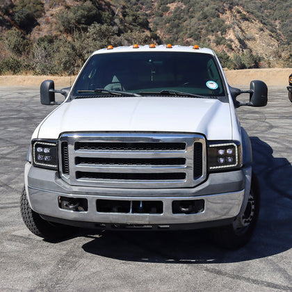 92-96 Ford F-Series/Bronco NOVA-Series LED Projector Headlights Chrome
