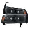 94-01 Dodge Ram 1500/94-02 Ram 2500/3500 LUXX-Series LED Headlights Alpha-Black