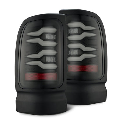 94-01 Dodge Ram 1500/94-02 Ram 2500/3500 LUXX-Series LED Tail Lights Black