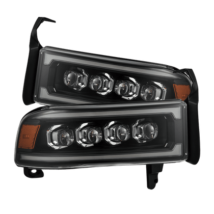 94-01 Dodge Ram 1500/94-02 Ram 2500/3500 NOVA-Series LED Headlights Black