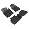 3D MAXpider Compatible with HONDA CIVIC 2022-2025 KAGU BLACK R1 R2 (NO REAR USB PORT)