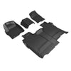 3D MAXpider Compatible with CHEVROLET SILVERADO 1500 CREW CAB 2019-2026 2500HD 3500HD 2020-2026 BENCH SEAT, KAGU BLACK R1 R2 (VINYL FLOOR, NO CARPETED STORAGE)