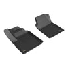 3D MAXpider Compatible with CHEVROLET SILVERADO EV GMC SIERRA EV CREW CAB 2024-2026 KAGU BLACK R1 (VINYL FLOOR, NO MULTI-FLEX MIDGATE)