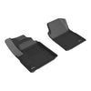 3D MAXpider Compatible with CHEVROLET SILVERADO EV GMC SIERRA EV CREW CAB 2024-2026 KAGU BLACK R1 (CARPETED FLOOR)