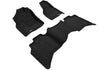3D MAXpider Compatible with DODGE RAM 1500 2500 3500 CREW CAB 2012-2018 RAM 1500 CLASSIC CREW CAB 2019-2024 ELEGANT BLACK R1 R2 (2 EYELETS)
