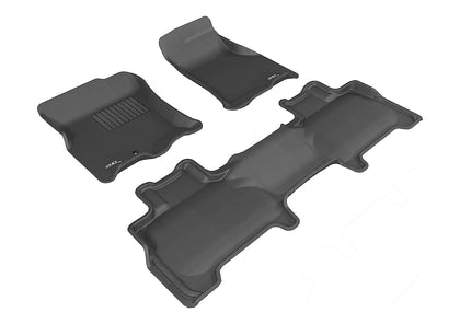 3D MAXpider Compatible with FORD EXPEDITION WITH BUCKET 2ND ROW 2007-2010 KAGU BLACK R1 R2