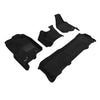 3D MAXpider Compatible with FORD F-250 350 450 CREW CAB 2012-2016 WITH BENCH R1 NO FLOOR SHIFT WITH RAISED DEAD PEDAL ELEGANT BLACK R1 R2