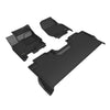 3D MAXpider Compatible with FORD F-150 SUPERCREW 2021-2026 F-150 LIGHTNING SUPERCREW 2022-2026 BUCKET SEATS, KAGU BLACK R1 R2 (WUNDERSEAT STORAGE)