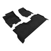 3D MAXpider Compatible with FORD F-150 SUPERCREW 2015-2026 F-150 LIGHTNING SUPERCREW 2022-2026 BUCKET SEATS, ELEGANT BLACK R1 R2 (WITH UNDERSEAT STORAGE)
