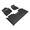 3D MAXpider Compatible with FORD F-250 350 450 SUPERCAB 2017-2026 BENCH SEAT, KAGU BLACK R1 R2 (VINYL FLOORS)