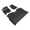 3D MAXpider Compatible with FORD F-150 SUPERCREW 2015-2025 BUCKET SEATS, KAGU BLACK R1 R2 (VINYL FLOORS, NO REAR UNDERSEAT STORAGE)