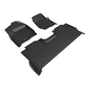 3D MAXpider Compatible with FORD F-250 350 450 CREW CAB 2023-2026 BUCKET SEATS, KAGU BLACK R1 R2 (WUNDERSEAT STORAGE)