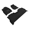 3D MAXpider Compatible with FORD F-250 350 450 CREW CAB 2023-2026 BUCKET SEATS, ELEGANT BLACK R1 R2 (WUNDERSEAT STORAGE)