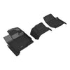 3D MAXpider Compatible with FORD F-150 SUPERCAB SUPERCREW 2015-2026 F-150 LIGHTNING 2022-2026 BENCH SEAT, KAGU BLACK R1 (VINYL FLOORS)