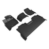 3D MAXpider Compatible with FORD F-150 SUPERCREW 2015-2025 BENCH SEAT, KAGU BLACK R1 R2 (W/UNDERSEAT STORAGE)