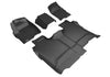 3D MAXpider Compatible with GMC SIERRA 1500 CREW CAB 2019-2026 2500HD 3500HD CREW CAB 2020-2026 BENCH SEAT, KAGU BLACK R1 R2 (VINYL FLOOR, NO CARPETED STORAGE)