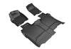 3D MAXpider Compatible with GMC SIERRA 1500 CREW CAB 2019-2026 2500HD 3500HD 2020-2026 BUCKET SEATS, KAGU BLACK R1 R2 (VINYL FLOOR, NO CARPETED STORAGE)
