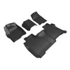 3D MAXpider Compatible with GMC SIERRA 2500 3500 DOUBLE CAB 2019-2026 BENCH SEAT, VINYL FLOOR KAGU BLACK R1 R2