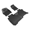 3D MAXpider Compatible with GMC SIERRA 2500 3500 DOUBLE CAB 2019-2026 BUCKET SEATS, VINYL FLOOR KAGU BLACK R1 R2