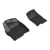 3D MAXpider Compatible with GMC SIERRA 2500 3500 DOUBLE CAB 2019-2026 BUCKET SEATS, VINYL FLOOR KAGU BLACK R1