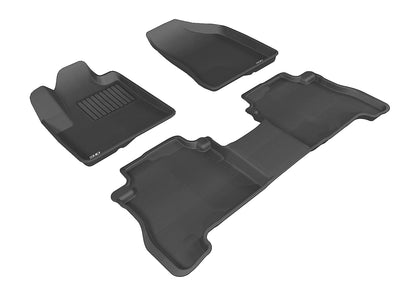 3D MAXpider Compatible with HYUNDAI SANTA FE 2007-2009 KAGU BLACK R1 R2 (1 EYELET)